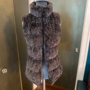 Athleta Dark Gray Plush Vest